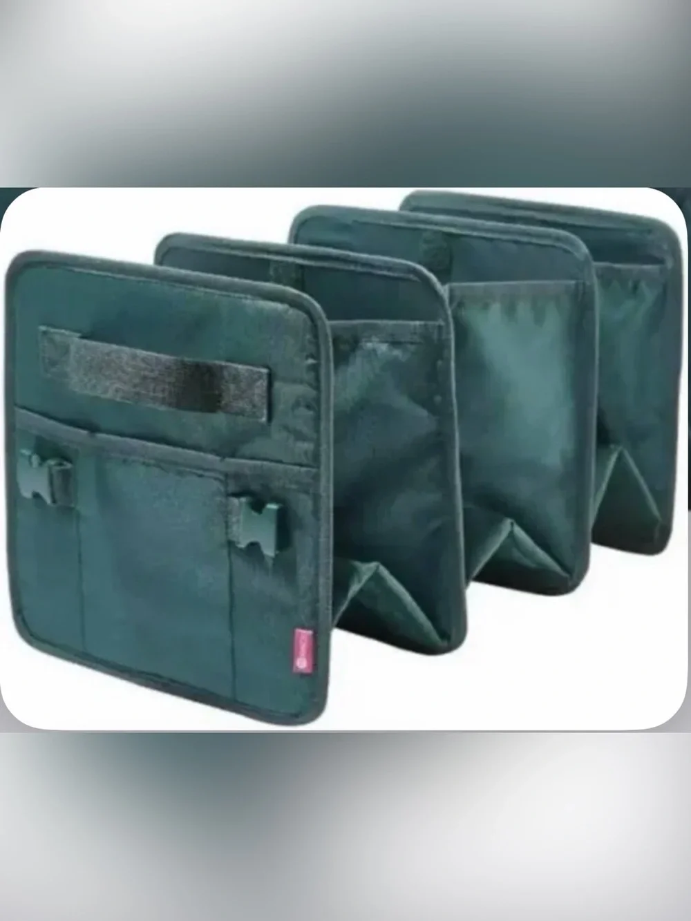 Miamica 3 Compartment Car Organizer Green 10”X 10”X 24” NEW
